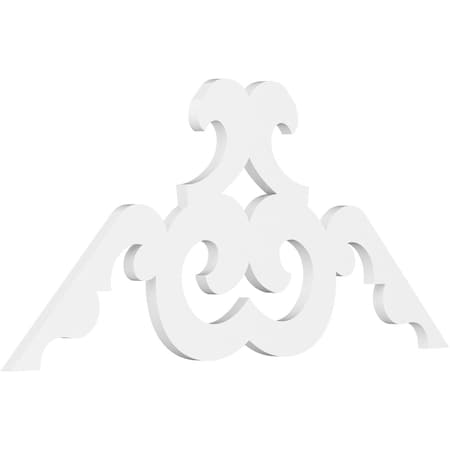 Ekena Millwork Pitch Benson Architectural Grade PVC Gable Pediment, 48"W x 24"H x 1"P (12/12) GPP048X024X100BEN